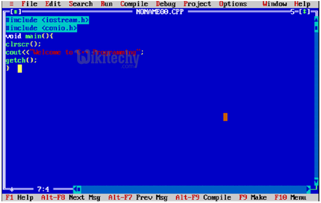  structure of c++